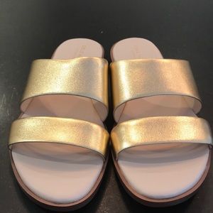 Cole Haan Gold Sandals